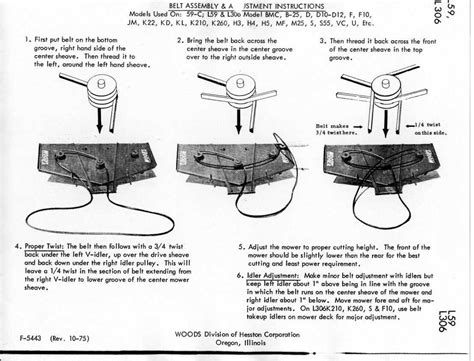 woods rm belt diagram easy step  step guide