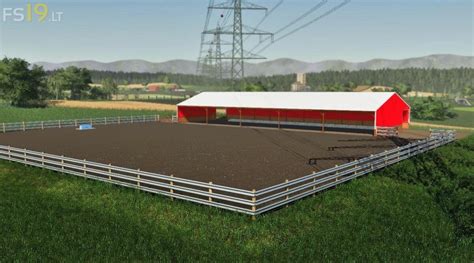 american cattle barn  pasture   fs mods farming simulator