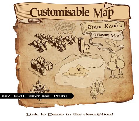 editable treasure map pirate map clipart clipart suggest