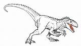 Indominus Rex Jurassic sketch template