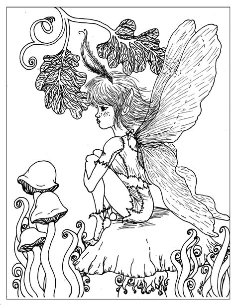 fantasy coloring pages  adults    print