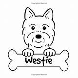 Coloring Westie Pages Dog Highland West Terrier Cartoon Color Cute Getcolorings Colouring Cartoons Printable Westies Print Books Kids Choose Board sketch template