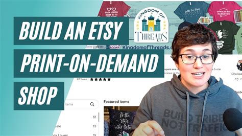 set   print  demand shop  etsy etsy printful tutorial youtube