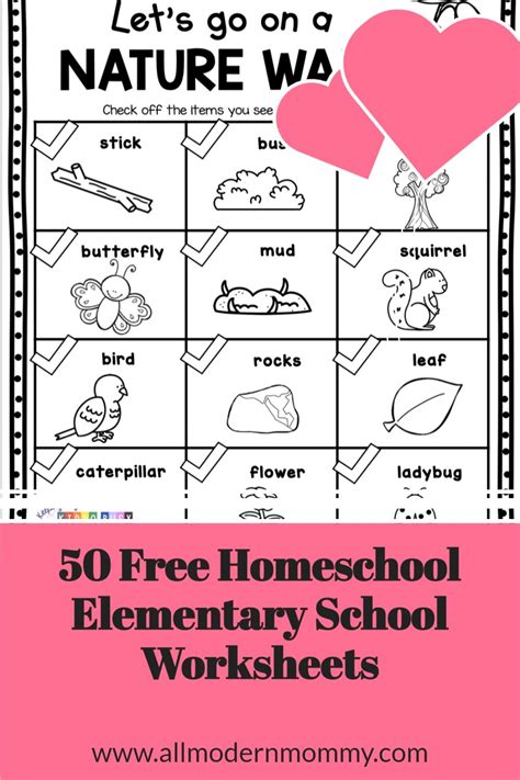 homeschool elementary school worksheets   homeschool