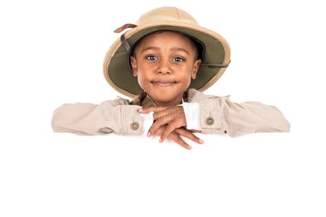 boy  safari clothes stock image image  tourism driver