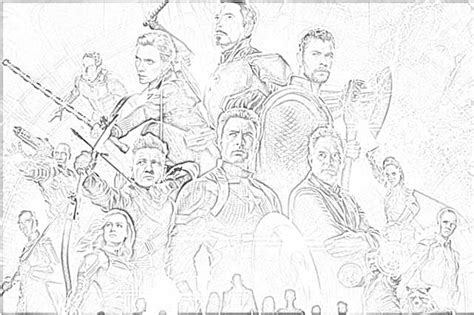 avengers endgame poster coloring pages motherhood