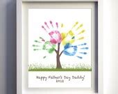items similar  fathers day gift diy childs handprint tree