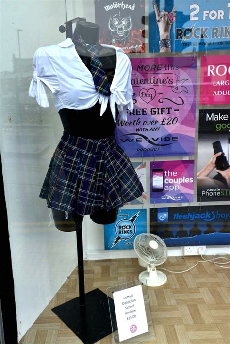 Sex Shop Slammed By Rochdale Councillor For Putting Skimpy Schoolgirl
