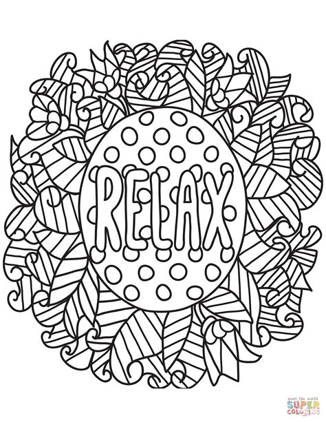relaxing coloring pages  print   gambrco