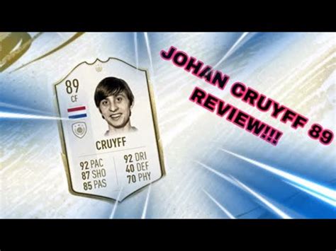 johan cruyff  review fifa  ultimate team youtube