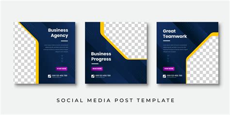 modern social media post design template  professional business