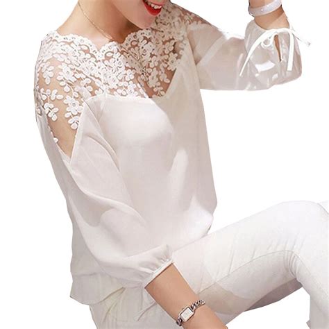 Elegant White Plus Size Blouses For Women – Victorian Blouses Tops
