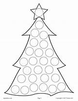 Christmas Dot Printables Do Tree Drawing Crafts Printable Preschool Kids Winter Supplyme Worksheets Pages Coloring Toddlers Holiday Activities Preschoolers Natale sketch template
