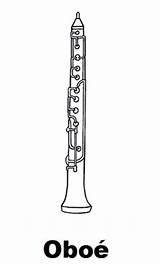 Oboe Template sketch template