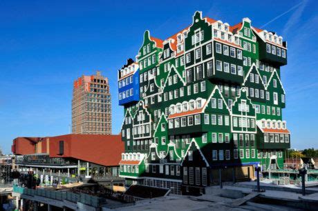 hotel zaandam  netherlands unusual buildings beautiful buildings amsterdam city guide