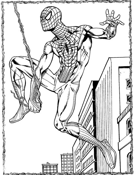 desenhos  homem aranha  colorir