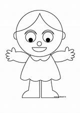 Doll Coloring sketch template