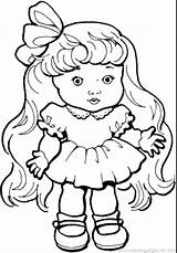 Girl Little Coloring Pages Cute Printable Color Getcolorings Print sketch template