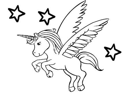 unicorn pegasus fusion pegacorn  girls coloring page print color craft