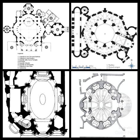 Four Different Views Of The Floor Plan For A Building With Multiple