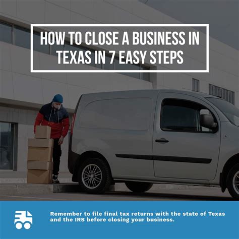 close  business  texas   easy steps dissolve  llc