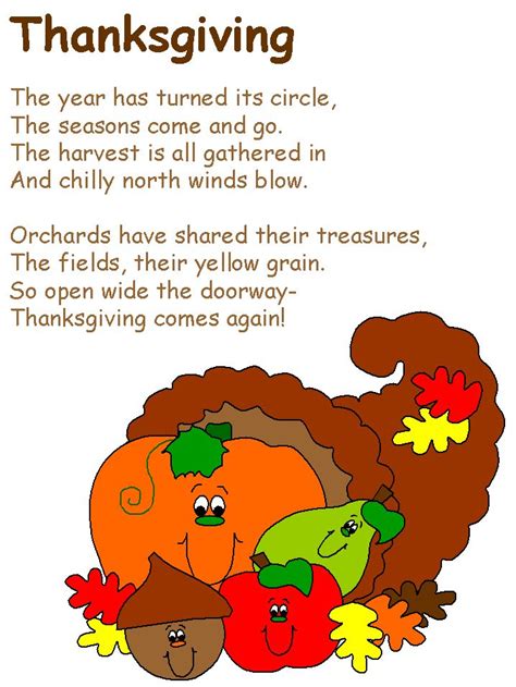 thanksgiving poetry  kids images  pinterest