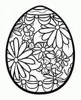 Coloring Easter Egg Pages Designs sketch template