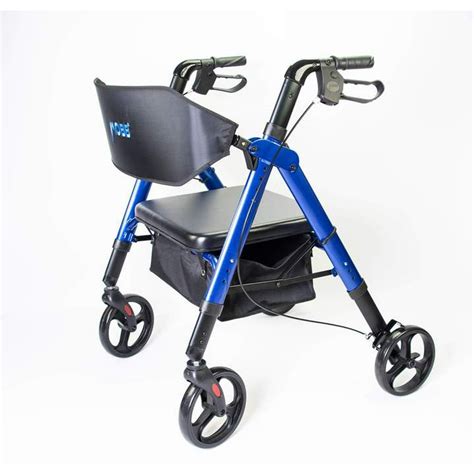 mobb health care bariatric rollator walker heavy duty  large padded seat  lb capacity