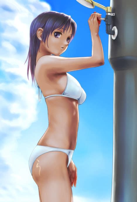 Azusa And Mio Bikini Stripping By Rascal Sankaku Complex