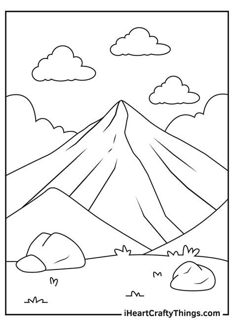 mountains coloring pages updated