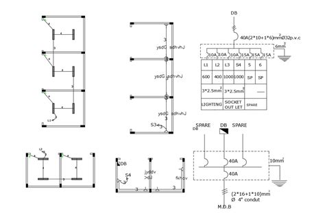 shop electrical layout plan  diagram cadbull