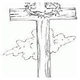 Cross Wooden Coloring Template Pages sketch template