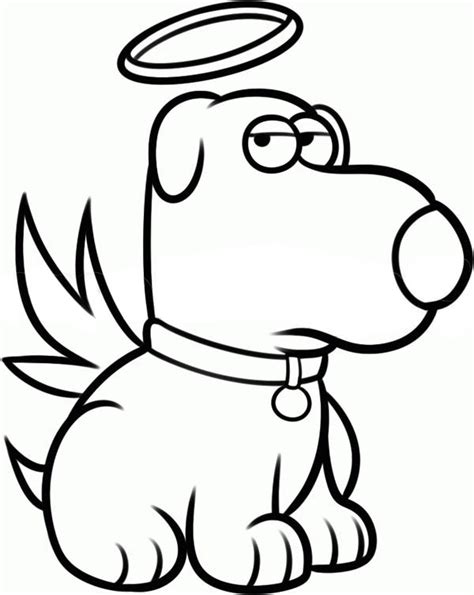 cartoon dog   angel halo   head