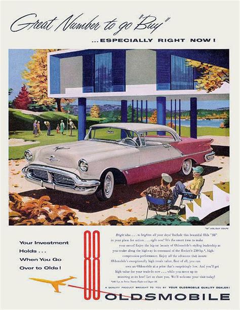 1956 Olds Old Classic Cars Car Advertising Oldsmobile