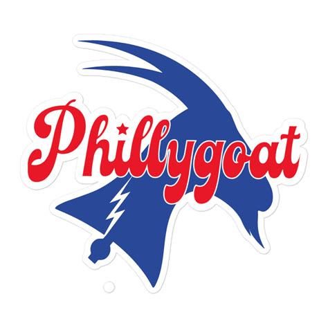 phillygoat logo sticker philadelphia phillygoat