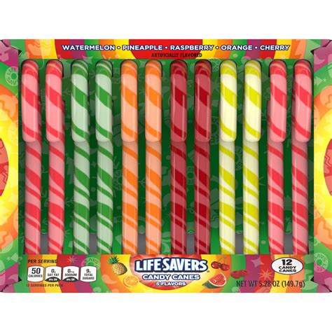 Life Savers Assorted Flavors Candy Canes 5 28 Oz 12 Count Walmart