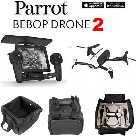 pack drone parrot bebop  camera mp skycontroller sac de