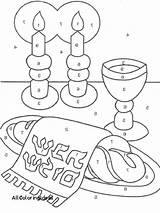 Coloring Shabbat Pages Table Printable Getcolorings Getdrawings Print sketch template