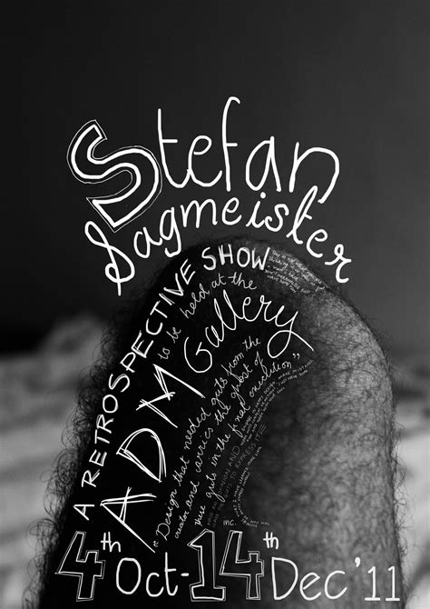 mindless wanderer stefan sagmeister poster design