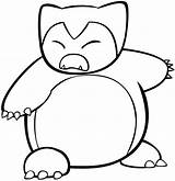 Snorlax Coloring Pokemon Pages Template Sketch Deviantart sketch template