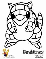 Coloring Sandshrew Getcolorings Amazing sketch template