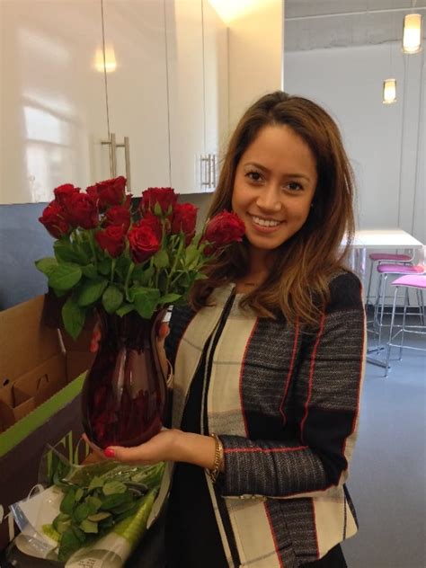 jenna valentine s day office flowers popsugar love