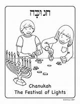 Chanukah Hanukkah Sameach sketch template