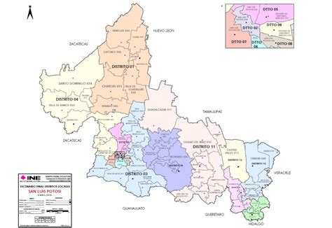 San Luis Potosi Mapa Municipios