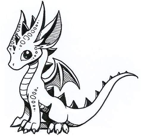 dragon drawing easy    clipartmag