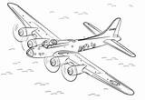 Flying Fortress Bomber Samolot Bombowiec Kolorowanka Lancaster Dibujo Plane Druku Stealth Samolotu Flugzeuge Kolorowania sketch template