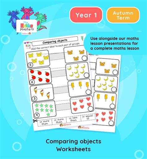 year  comparing objects worksheets year  place  worksheets