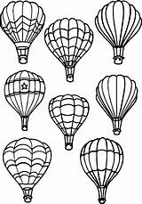 Balloon Air Hot Coloring Pages Printable Balloons Drawing Template Force Kids Getdrawings Print Getcolorings Color Ballon Choose Board Colorings Drawings sketch template