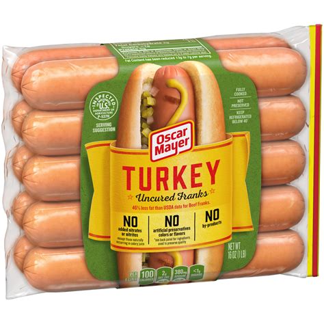 oscar mayer uncured turkey hot dogs  ct  oz package walmartcom