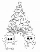 Coloring Beanie Christmas Boo Pages Boos Preschool Preschoolers Tree Penguin Printable Kiki Print Color Sheets Kids Cats Dogs Unicorns Fan sketch template